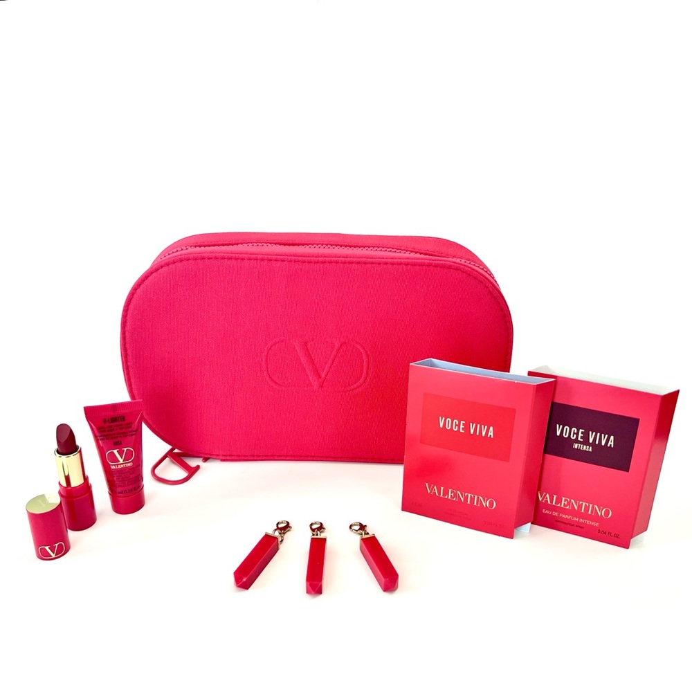 Valentino - Cosmetic Zipper Bag - GWP - Samples Included!
